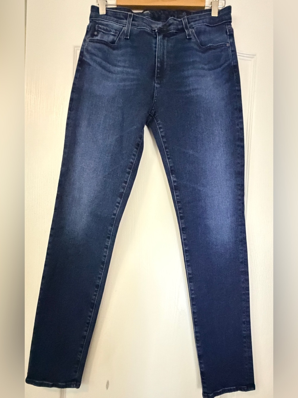 AG Prima Cigarette Leg Jeans 28R Dark Wash Mid Rise Slim Straight Denim